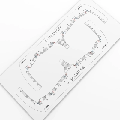 Augenbrauen-Klebelineale - LOW Arch (2 Stück)