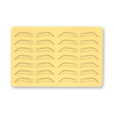 Practice skin for pigmentation yellow A4 – Brows – horizontal