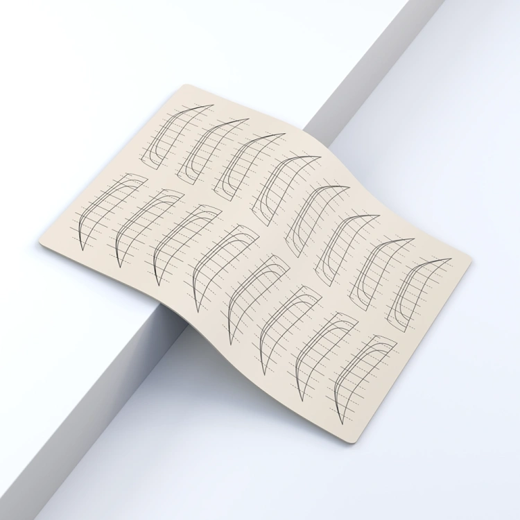 Skórka do ćwiczeń pigmentacji beżowa A5 - Brwi