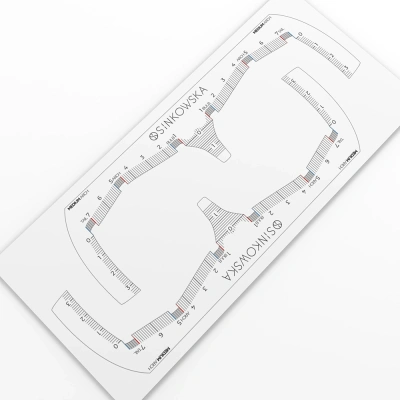 Linijki samoprzylepne do brwi - MEDIUM Arch (2 szt.)