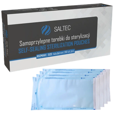 Sterilization bags - 90x230 mm 200 pcs. Saltec