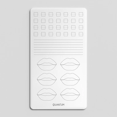 Practice skin for pigmentation white elongated - Segments, contour, lips (1 Type)