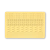 Practice skin for pigmentation yellow A4 – Segments, joints ends, lines – horizontal
