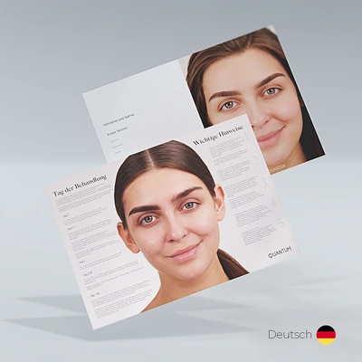 PERMANENT MAKEUP EYEBROW AFTERCARE - GERMAN (50 PCS)