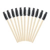 Bamboo Eyelash and Eyebrow Brushes - Black (50 pcs)