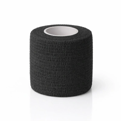 Selbstklebendes elastisches Bandage-Grip-Band 5 cm - Schwarz