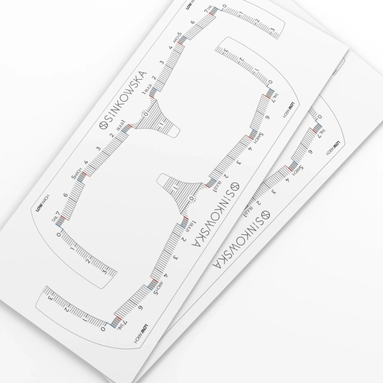 Augenbrauen-Klebelineale - LOW Arch (10 Stück)