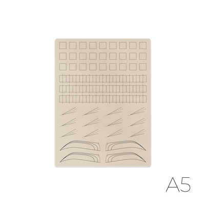 Practice skin for pigmentation beige A5 – Segments, joints, ends, brows