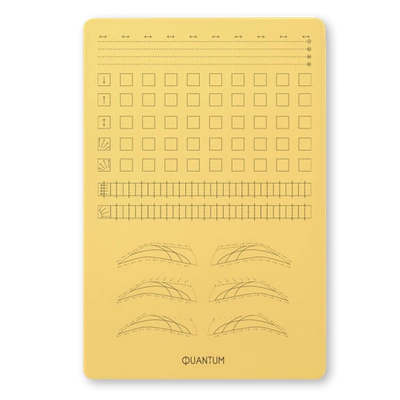 Practice skin for pigmentation yellow A4 – Lines, segments, joints, brows
